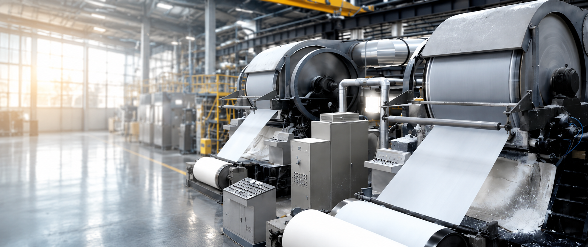 Preserved monofilament production visual with winding machinery