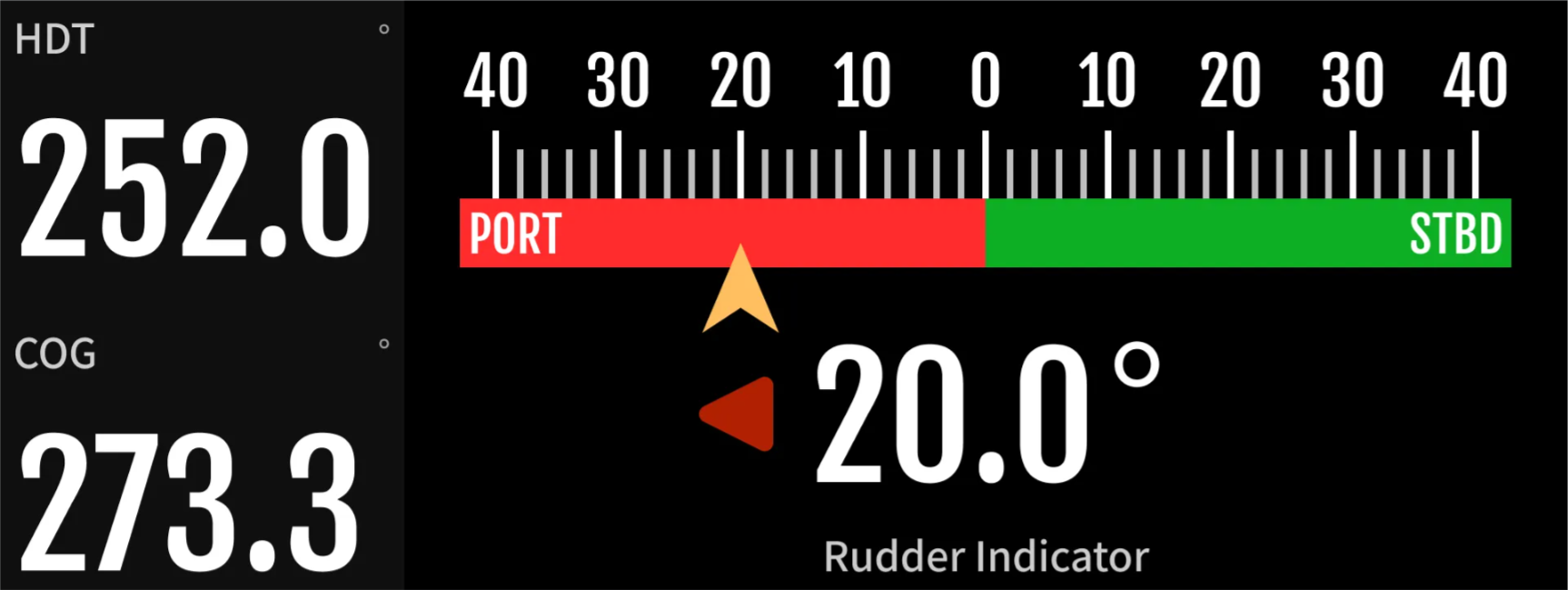 HM-2812 rudder-status interface