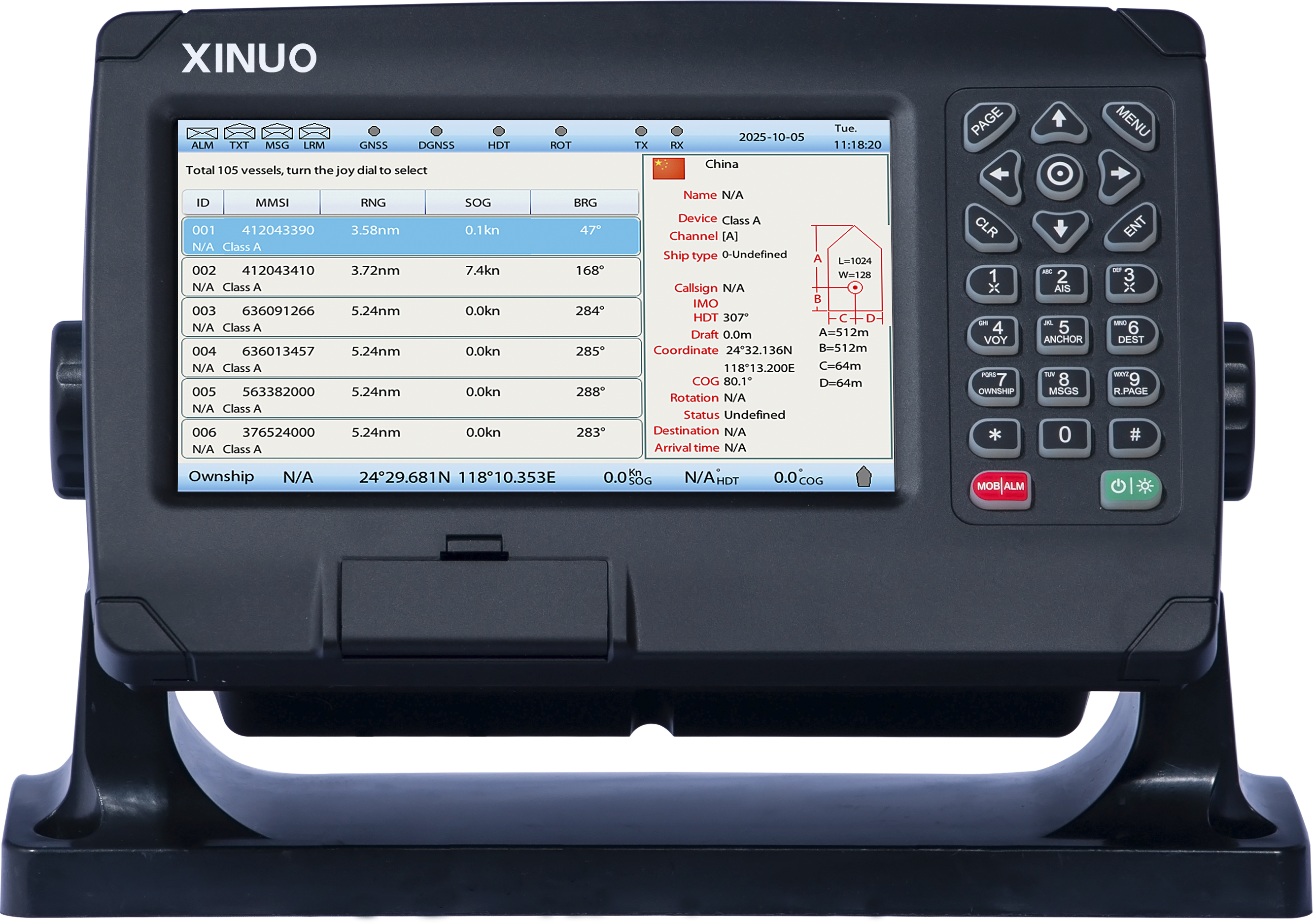 XA-198 display unit