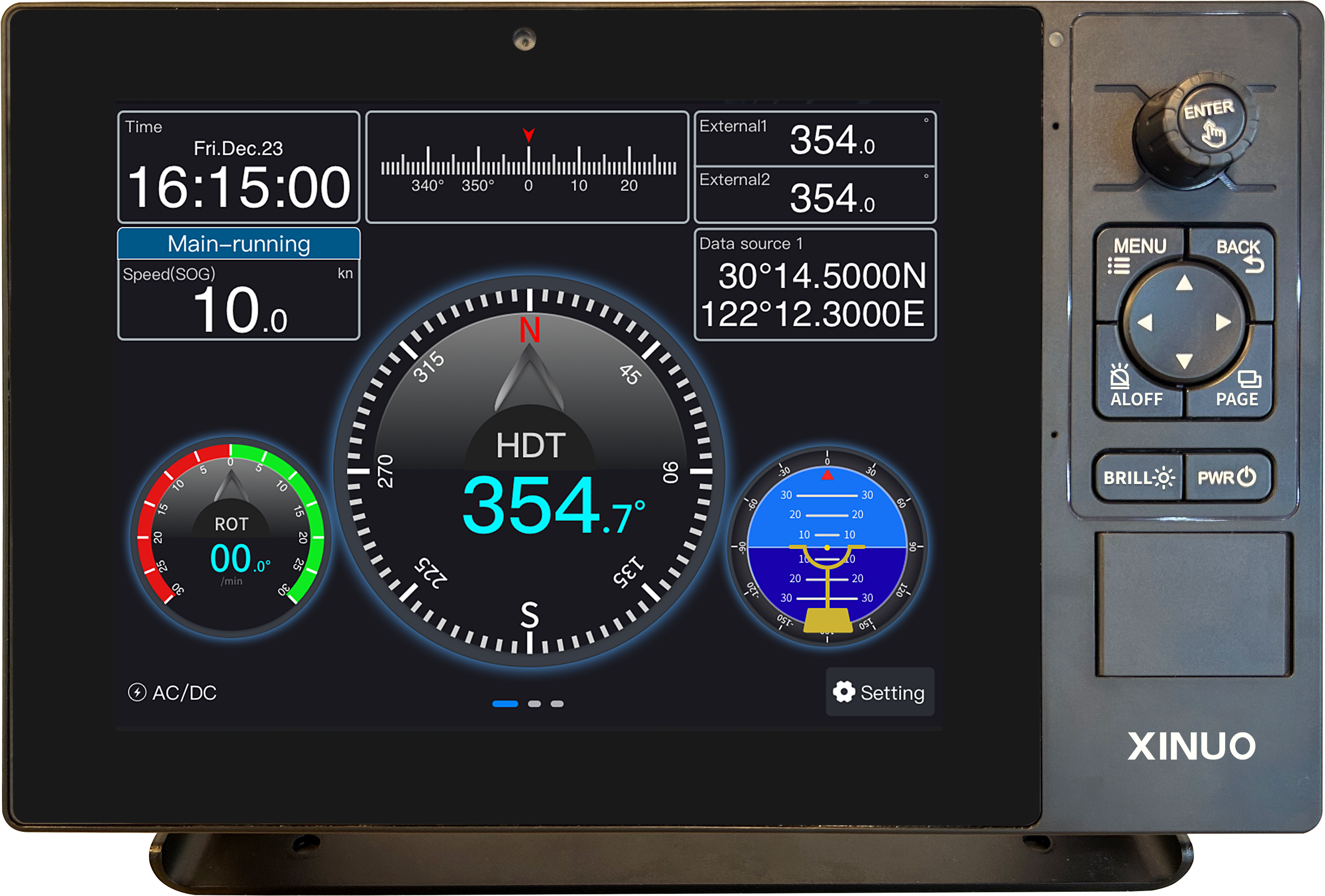 XSC-510 gyrocompass display unit